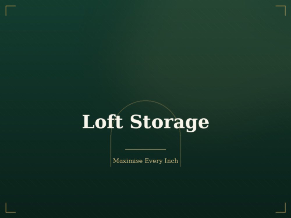 Loft storage design by Haashini Dream Interior